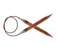 KnitPro Aiguille circulaire 31092 Ginger – Bois naturel/marron, 5,5 mm, 80 cm