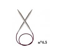 Aiguilles à tricoter circulaires fixes cable 80 cm Nova Metal du n° 2,5 à 5 - Knitpro(...) - 4,5 Gris 4,5 Gris G