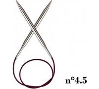 Aiguilles à tricoter circulaires fixes cable 80 cm Nova Metal du n° 2,5 à 5 - Knitpro(...) - 4,5 Gris 4,5 Gris G