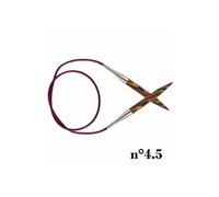 KnitPro Aiguilles circulaires fixes Symphonie KP21338 Bois multicolore 80 cm x 4,5 mm
