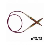 Aiguilles À Tricoter Circulaires Fixes En Bois Cable 80 Cm Symfonie Du N° 3,75 À 6,5 - Knitpro