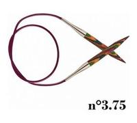 Aiguilles à tricoter circulaires fixes en bois cable 80 cm Symfonie du n° 3,75 à 6,5 - Knitpro(...) - G