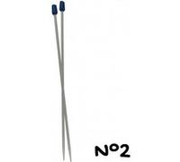 Aiguilles à Tricoter de 40cm en aluminium n°2 a n°6 - Distrifil(...) - G