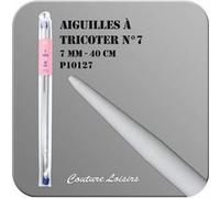 Aiguilles à Tricoter de 40cm en plastique n°6,5 à n°20 - Distrifil(...) - G