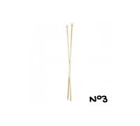 Aiguilles à Tricoter en Bambou - 33cm - n° 3 à 6 - Distrifil(...) -