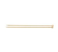 GLOREX Aiguilles à Tricoter en Bambou 6,0mm 35cm, Naturel, 6 mm