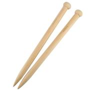 Aiguilles à tricoter en bois, 15/20/25 mm Aiguilles à tricoter grosses pour fil super épais et projets de tricot plus grands, accessoires de tricot pour laine à tricoter pour tricoter des accessoires