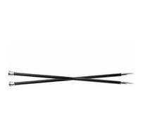 KnitPro Aiguilles droites Karbonz 25 cm, 5,5 mm, argenté
