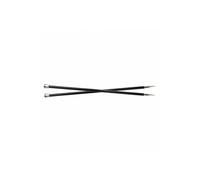 KnitPro Aiguilles droites Karbonz 25 cm, 5,5 mm, argenté