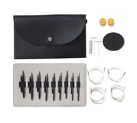 Aiguilles à tricoter rondes courtes de 3 à 6 mm avec accessoires