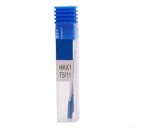 Aiguilles anti-saut pour machines à coudre domestiques, alliage avec fond plat pour une fixation sécurisée, assortiment de tailles n° 9/11/14/16/18 pour les applications de tissus fins à épais (11)