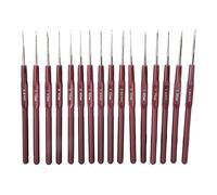 Aiguilles au Crochet, Crochets 16 pièces 0,5-2,5 mm en acier ultra-fin pour bricolage couture et artisanat dentelle