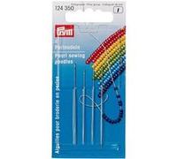 Prym Aiguilles pour broderie perles 124350, N°10 & N°12, 0,45×55 & 0,40×50 mm, argenté
