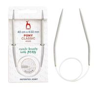 Aiguilles circulaires en aluminium Pony Classique 40 cm 4,5 mm - 1 pièce