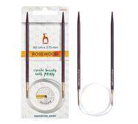 Aiguilles circulaires en bois de rose Pony 60 cm 3,75 mm - 1 pièce