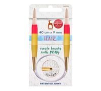 Aiguilles circulaires en bois Pony Flair 40 cm 9 mm - 1 pièce