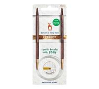 Aiguilles circulaires en bois Pony Perfect 80 cm, 7,5 mm - 1 pièce