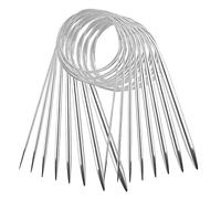 Aiguilles circulaires en métal 100CM,8PCS Set d'aiguilles circulaires en acier inoxydable,Aiguilles à tricoter circulaires en métal,2mm/2,5mm/3,5mm/4mm/4,5mm/5mm/7mm/8mm