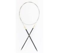 Aiguilles Circulaires Knitpro Fixes Ébène 80cm 3,5mm