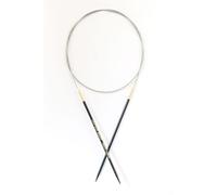 Aiguilles Circulaires Knitpro Fixes Ébène 80cm 3mm