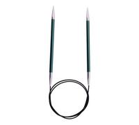 KnitPro Aiguilles à tricoter circulaires fixes Zing – Aluminium 3,75 mm × 120 cm – Violet