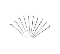 Creotime aiguilles de feutre moyen 7,5 cm acier argent 10 pièces Argent