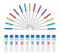 Aiguilles de Machine à Coudre 30Pcs, Universelles Régulière Standard Aiguilles en Métal avec Bouteilles 65/9, 75/11, 90/14, 100/16, 110/18 pour Couture Réparation