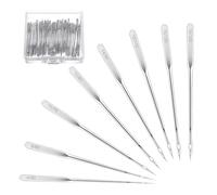 Aiguilles de machine à coudre,80pcs Aiguilles Universelles avec Boîte en Plastique,6 Tailles 65/9 75/11 80/12 90/14 100/16 110/18,pour Singer, Brother, Janome