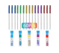 aiguilles de machine à coudre point,60pcs pour machine à coudre Brother,Janome,Varmax,tailles HAX1 65/9,75/11,90/14,100/16,110/18