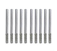 Aiguilles de meulage en jade émeri avec têtes d'aiguille conçues pour une sculpture de précision et une manipulation ergonomique pendant de longues périodes d'utilisation (3 x 4 mm)