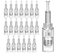 Aiguilles de microneedling WANDGU 20 pièces : Cartouche d'aiguilles de rechange à 24 aiguilles, Aiguilles de rechange pour microneedling, Aiguilles de rechange universelles