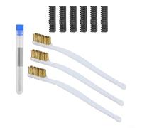 Aiguilles de nettoyage de buse en acier inoxydable de 0,2 mm avec brosse en silicone et brosse en fil de cuivre spécialement conçues pour Bambu Lab pour A1 pour les mini imprimantes