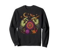 Aiguilles de sorcières célestes Motif Floral Sweatshirt