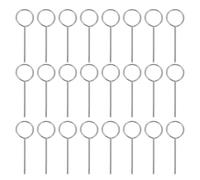 Aiguilles d'éjection de carte SIM pour téléphone portable, 200 pièces, en acier inoxydable argenté, format voyage, 3 x 1 x 0,1 cm