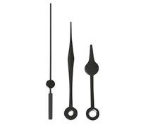 Aiguilles d'horloge de rechange en métal argenté compatibles avec mécanisme à quartz chinois 73 mm