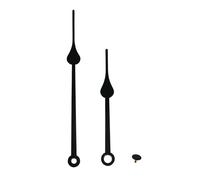 Aiguilles D'horloge Gouttes, Noir, 85mm / 115mm,+Capuchon, 1 Pce