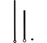 Aiguilles d'horloge 'Modern' noir 88 mm / 117mm Noir G