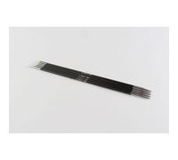 KnitPro KP41127 Aiguilles Double Pointes Bois Noir/Argent 20 cm x 2,75 mm