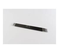 KnitPro KP41129 Aiguilles Double Pointes Bois Noir/Argent 20 cm x 3,25 mm