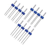 Aiguilles Doubles,Aiguilles Doubles De Machine à Coudre,Double Aiguille,Aiguille Double Machine a Coudre,Aiguille Jersey Machine à Coudre,Sewing Machine Stretch Twin Needle,12 Pièces(3 Tailles)