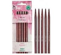Aiguilles doubles pointes 20cm bois Perfect du N°3 au N°10 - Pony(...) - G