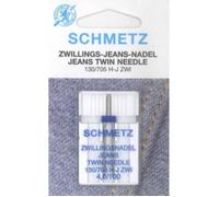 Schmetz – 1 aiguille pour machine à coudre Double Jeans 130/705 H-J ZWI 4.0 Grosseur 4.0/100