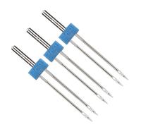 Aiguilles doubles - SONEW - 3pcs - Acier inoxydable - Compatible machines à coudre - Boîte de rangement