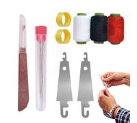 Aiguilles En Acier Pour La - Outil Anti-Rouille Enfilage Rapide,Aiguilles À Gros Chas Pour Manuelle - Réparation Perlage Rembourrage Tricot Crochet Bijouterie