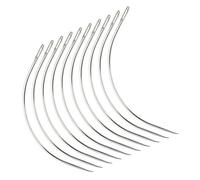 Aiguilles en C pour Extensions de Cheveux - 12 Pièces, 5 cm (2 pouce) - Crochet Courbé pour Tissage Brésilien et Indien