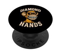 Aiguilles en Diamant Bitcoin HODL Monkey PopSockets PopGrip Adhésif