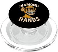 Aiguilles en Diamant Bitcoin HODL Monkey PopSockets PopGrip pour MagSafe