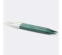 KnitPro Aiguilles à tricoter interchangeables, pointes coniques, bleu/vert, 13cm x10mm