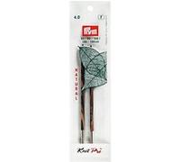 Prym Pointes d'aiguilles à tricoter 223324 – longues – naturel multicolore – 11,6 cm – 4,00 mm