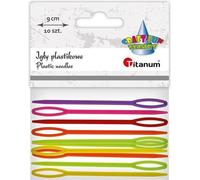 Aiguilles multifonctionnelles en plastique 10 pièces, idéales pour la couture et le tricot, longueur 9 cm - créez des projets inoubliables avec elles !